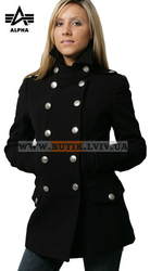 Пальто бушлат Ladies Wool Long Pea Coat Alpha Industries