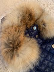 Демисезонное пальто (зимнее и осеннее пальто) с натуральным мехом лиса